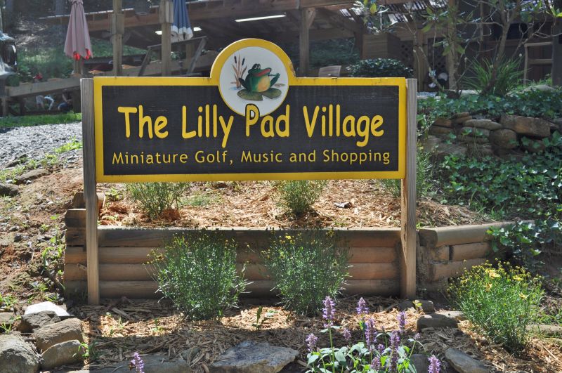 The Lilly Pad Miniature Golf for kids in the Blue Ridge mountains of North Georgia
